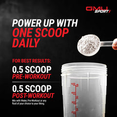 GMU SPORT Creatine 2.0 powder texture indicating smooth mixability