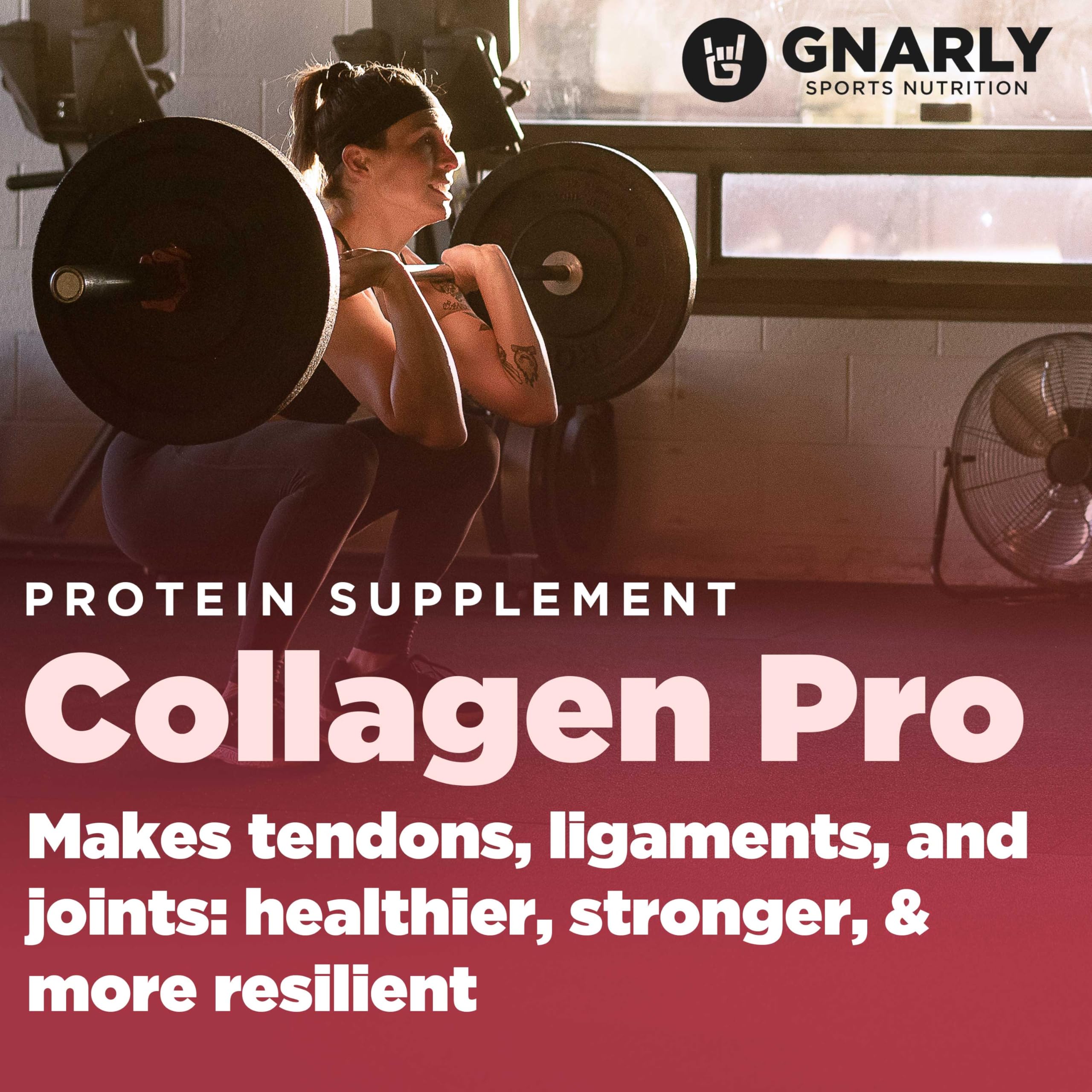 Gnarly Collagen Pro bottle on shelf for easy daily use.