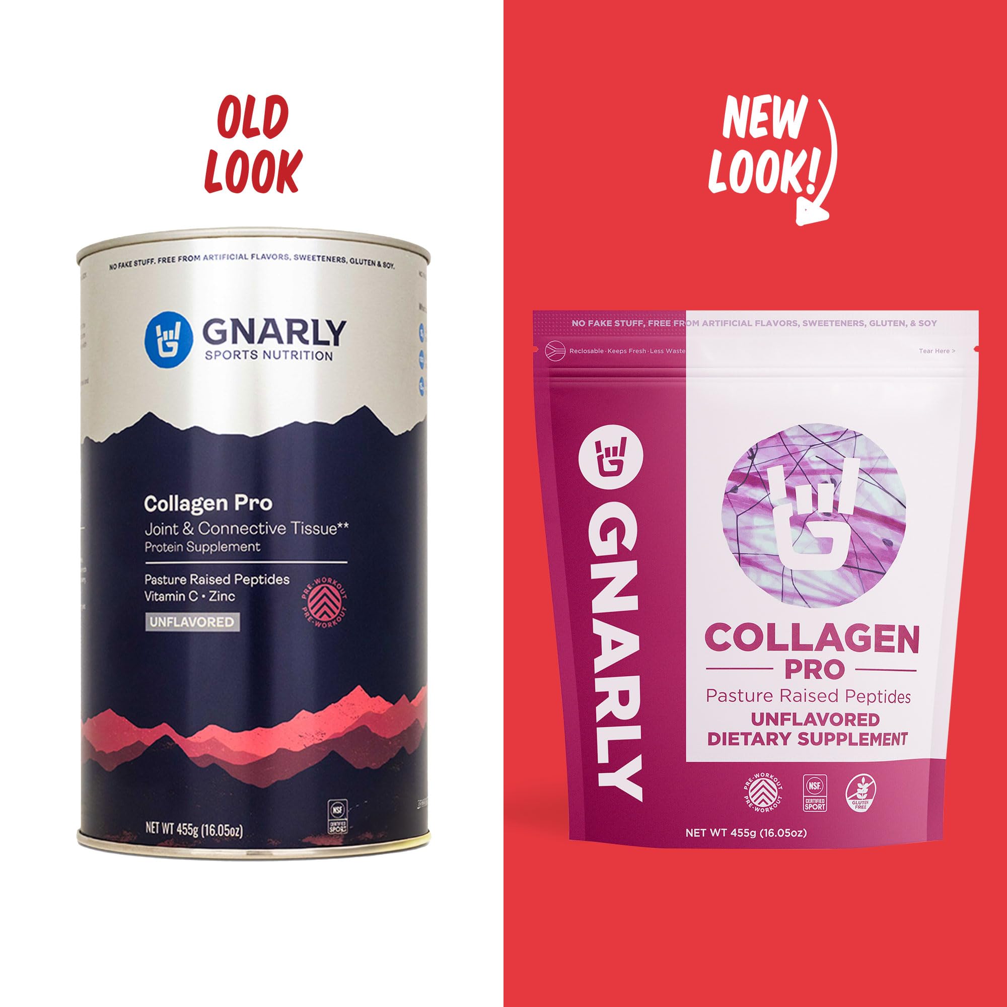 Scoop of Gnarly Collagen Pro showing measurement.