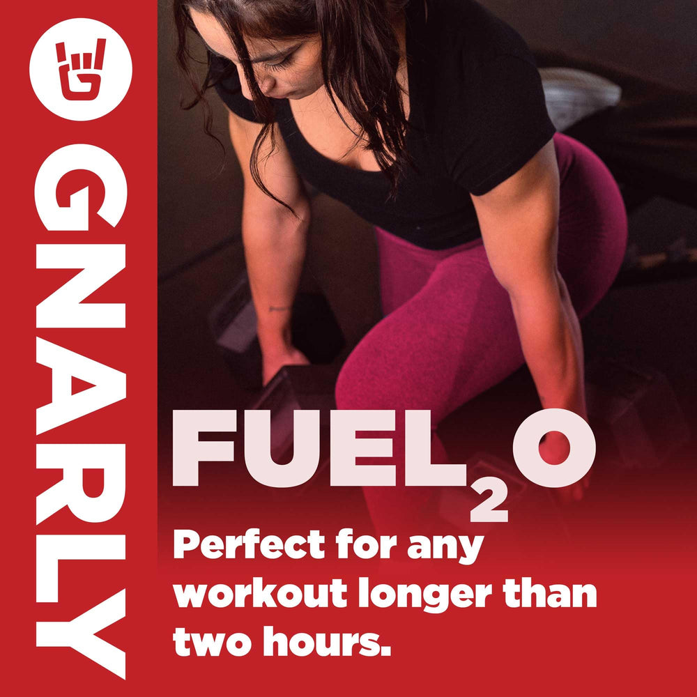 Gnarly Fuel2O Cherry Cola sports bottle with powder mix