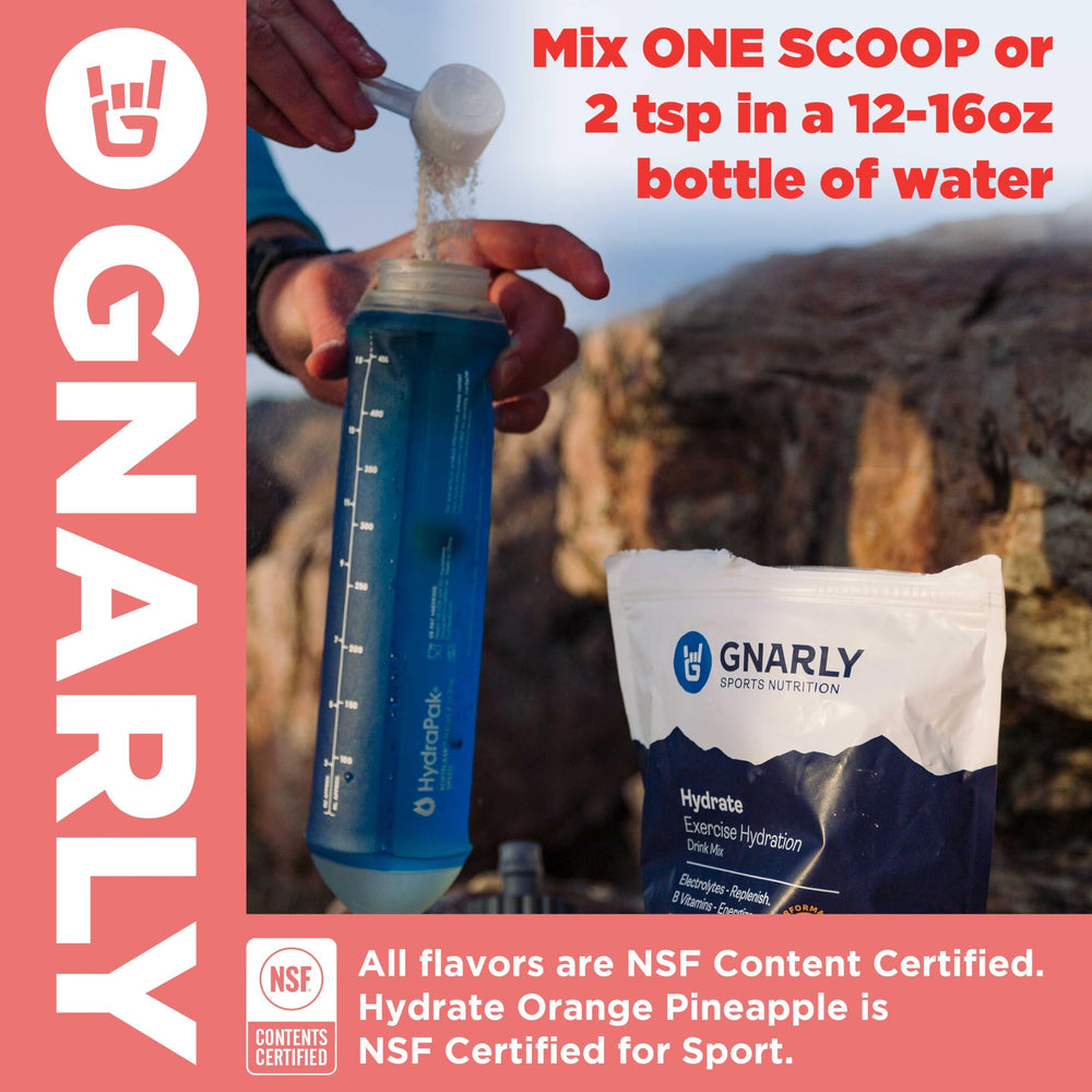 Active athlete using Gnarly Hydrate during training