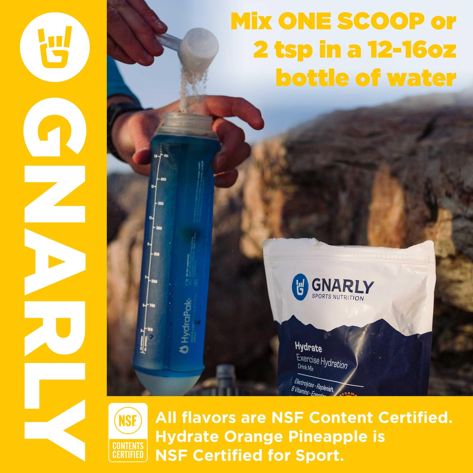 Gnarly Nutrition Hydrate box with 20 sticks for on-the-go use.