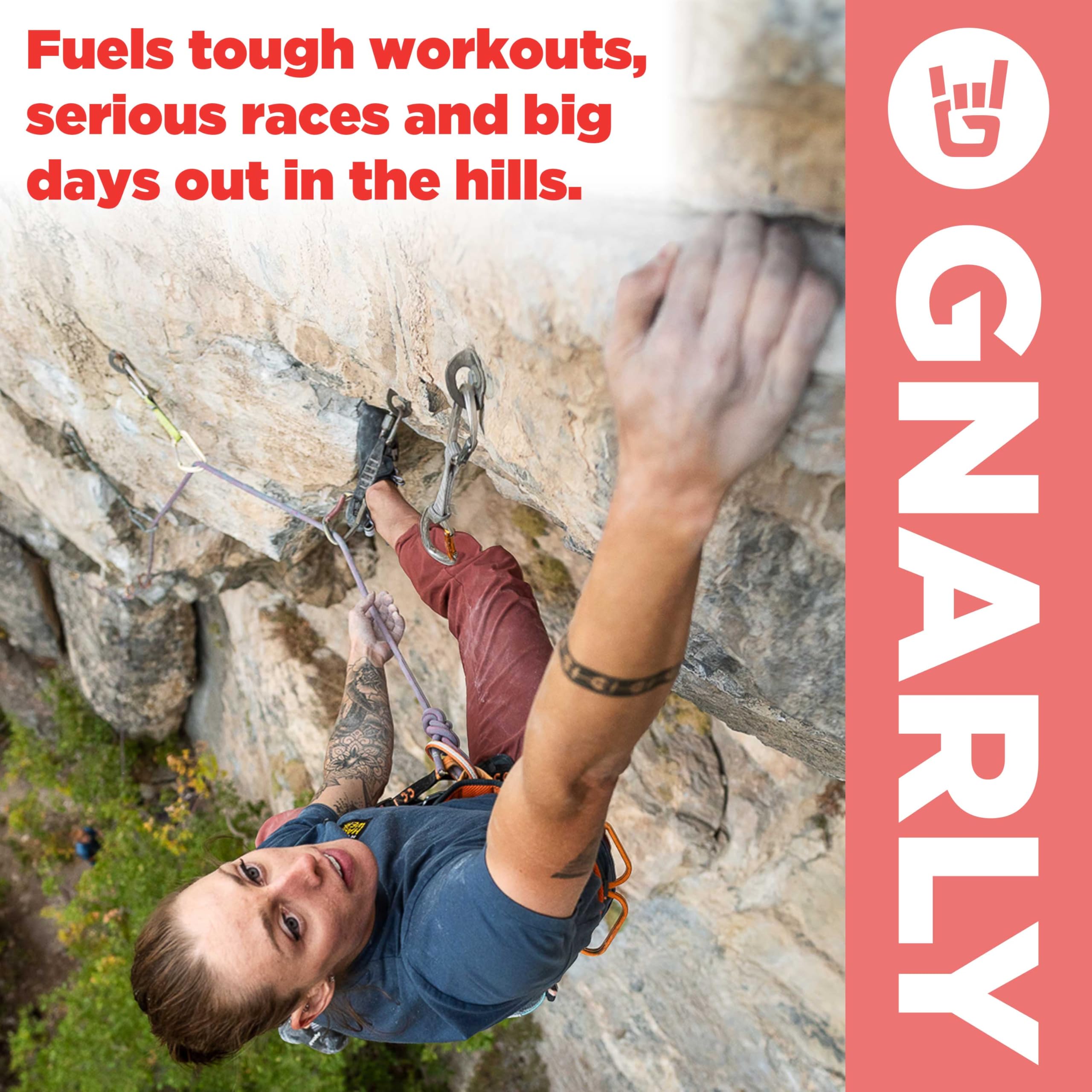 Gnarly Nutrition logo close-up signaling trusted hydration brand