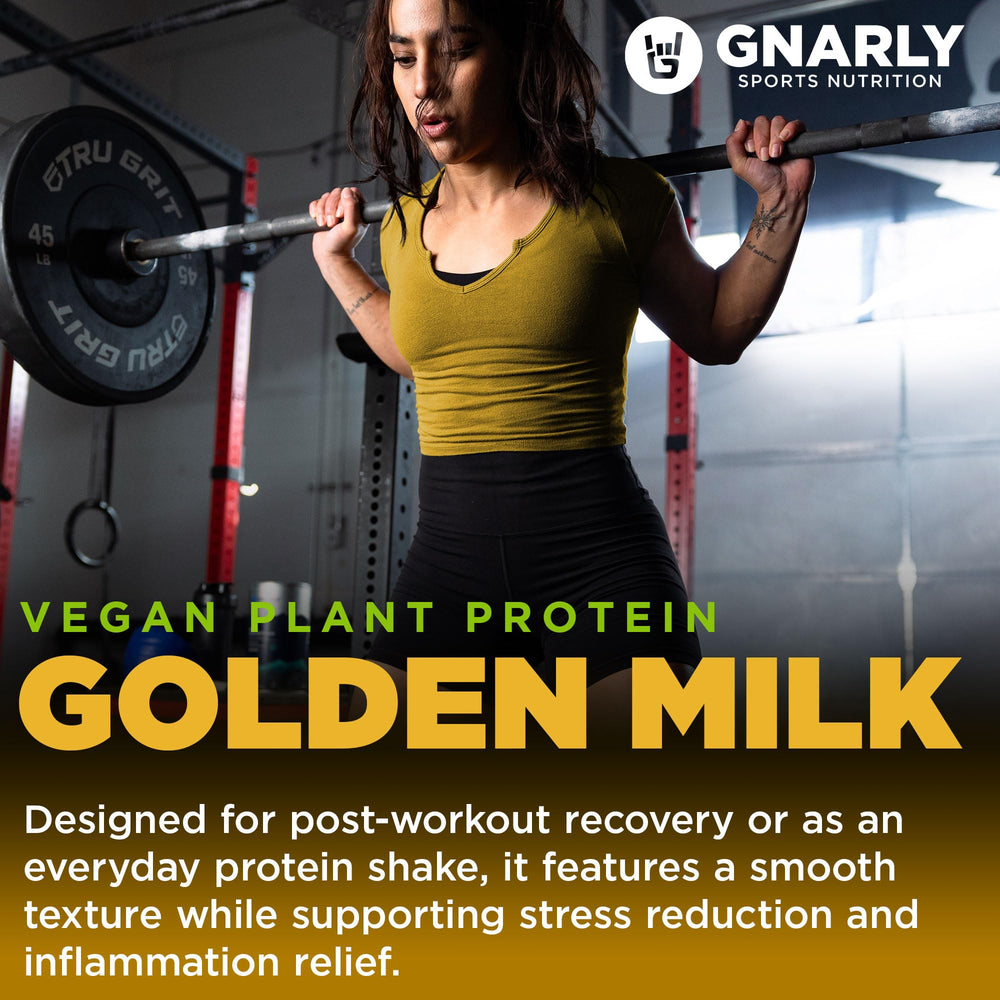 Gnarly Nutrition plant-based protein scoop in a pouch with clean-label promise.