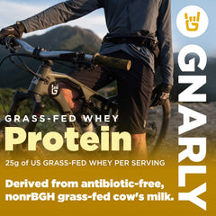 Close-up of ingredient list on Gnarly protein tub, transparency and quality