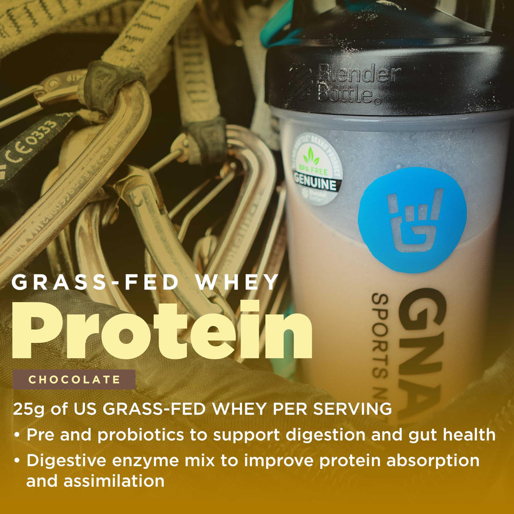 Pouring Gnarly shake into blender bottle, ideal for on-the-go fueling