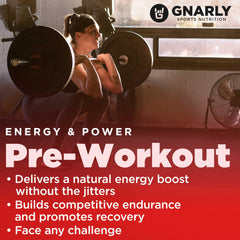 Gnarly Nutrition pre-workout Strawberry Lemonade scoop in water for easy mixing