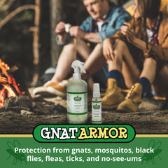 Gnat Armor citronella scent suggests pleasant outdoor use