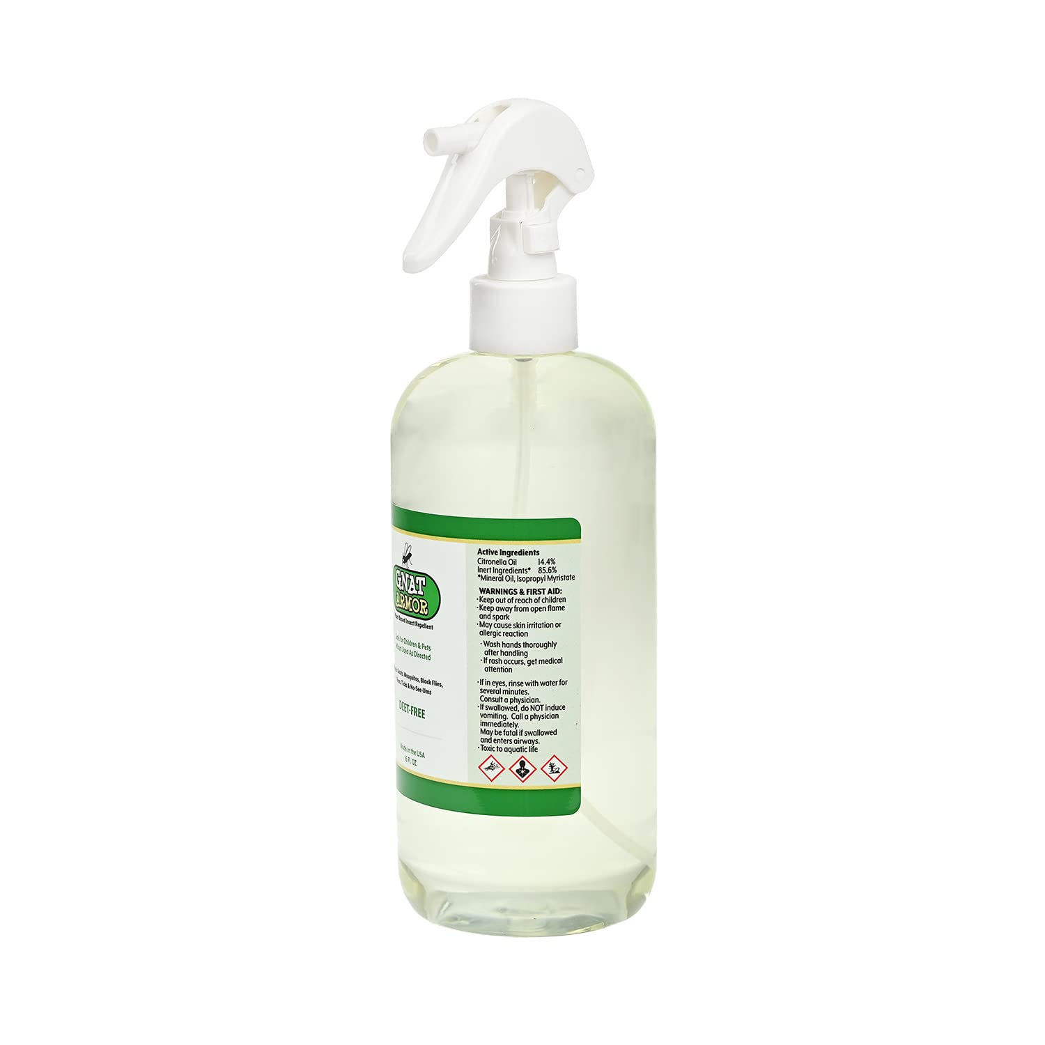 Gnat Armor 16oz family-size bottle for yards and campsites