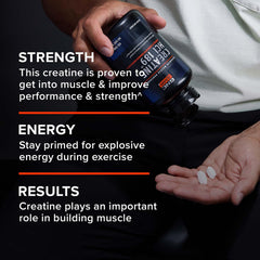 GNC AMP Creatine HCl 189 label back lists usage.
