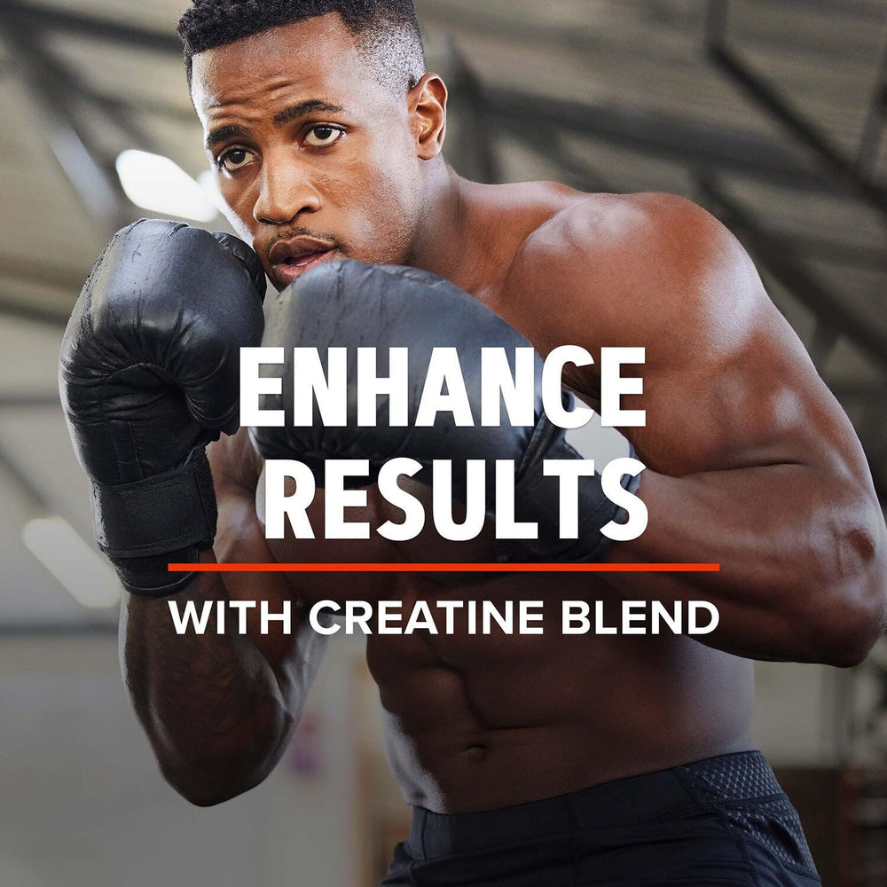 GNC AMP Mass XXX shake with glass demonstrates easy daily fueling.