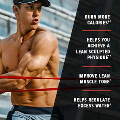 GNC AMP Men’s Ripped pack with glass of water during workout.