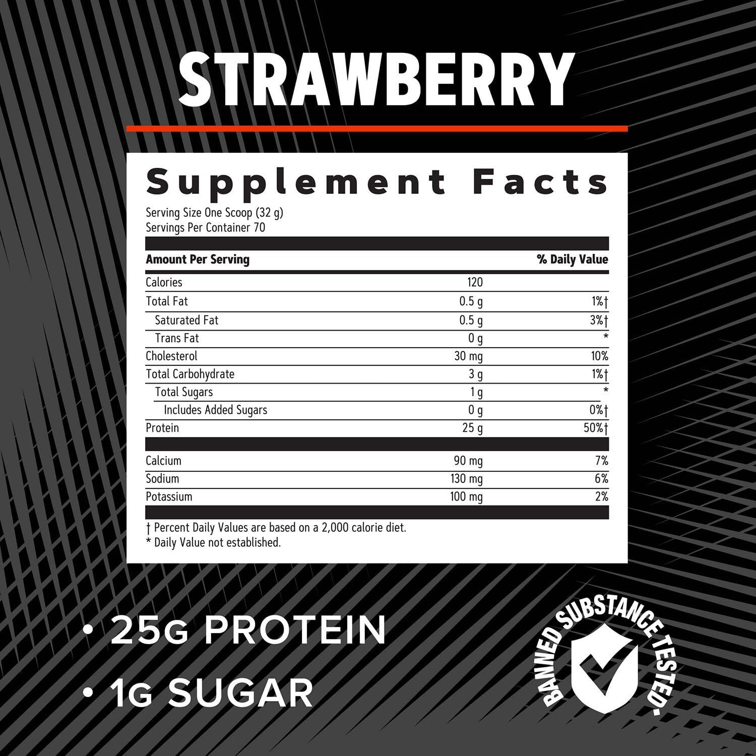GNC AMP Pure Isolate Whey Protein Strawberry powder in jar signals convenient protein access