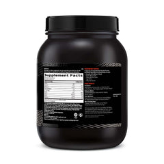 GNC AMP Sustained Cinnamon Toast scoop beside the bottle for post-workout recovery.