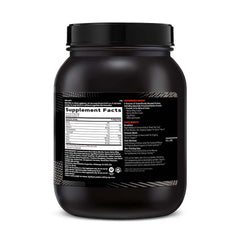 GNC AMP Sustained Protein Blend powder being poured for immediate and lasting fuel