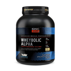 GNC AMP Wheybolic Alpha Classic Vanilla bottle for strength support