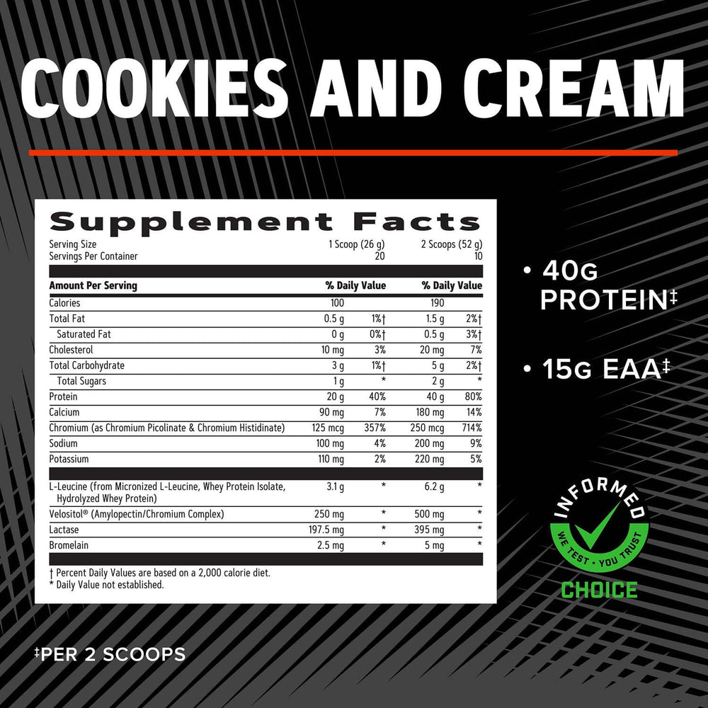 GNC AMP Wheybolic cookies and cream jar on counter