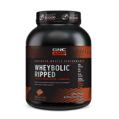 GNC AMP Wheybolic Ripped bottle for post-workout recovery support