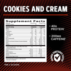 GNC AMP Wheybolic Ripped ingredients panel highlights leucine and EAA content
