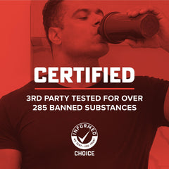 Label highlights gluten-free certification and premium ingredients.