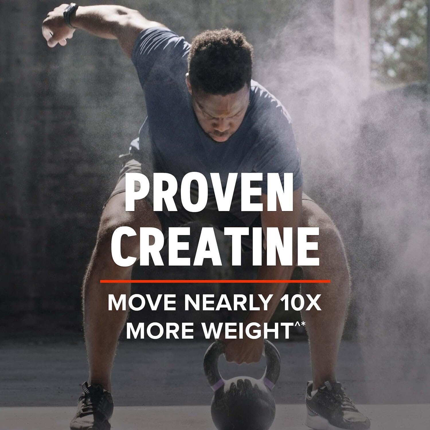 GNC AMP Creatine HCl 189 closeup shown for strength support
