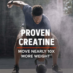 GNC AMP Creatine HCl 189 closeup shown for strength support