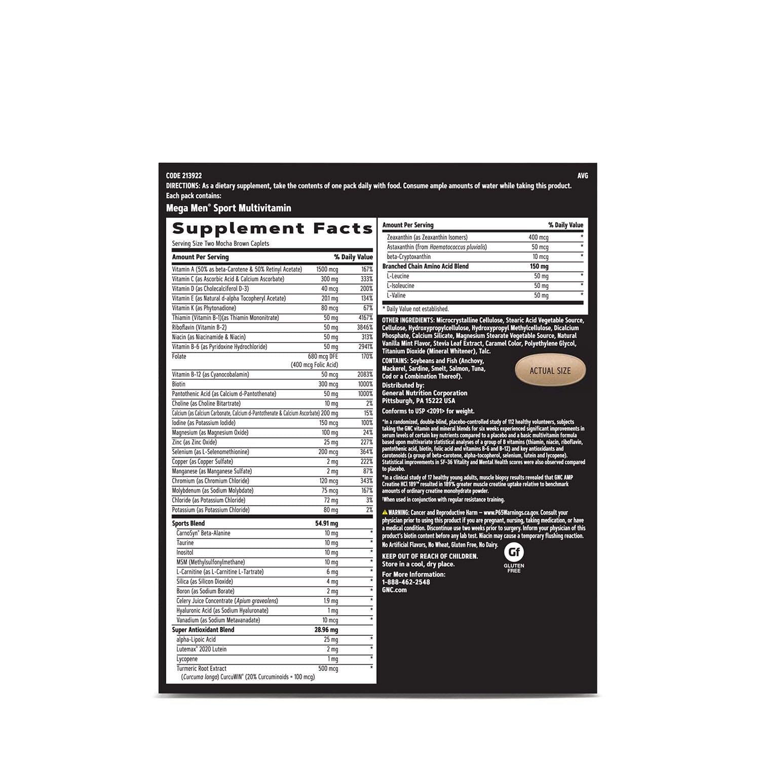 GNC AMP Testofen tablets closeup indicating activity support
