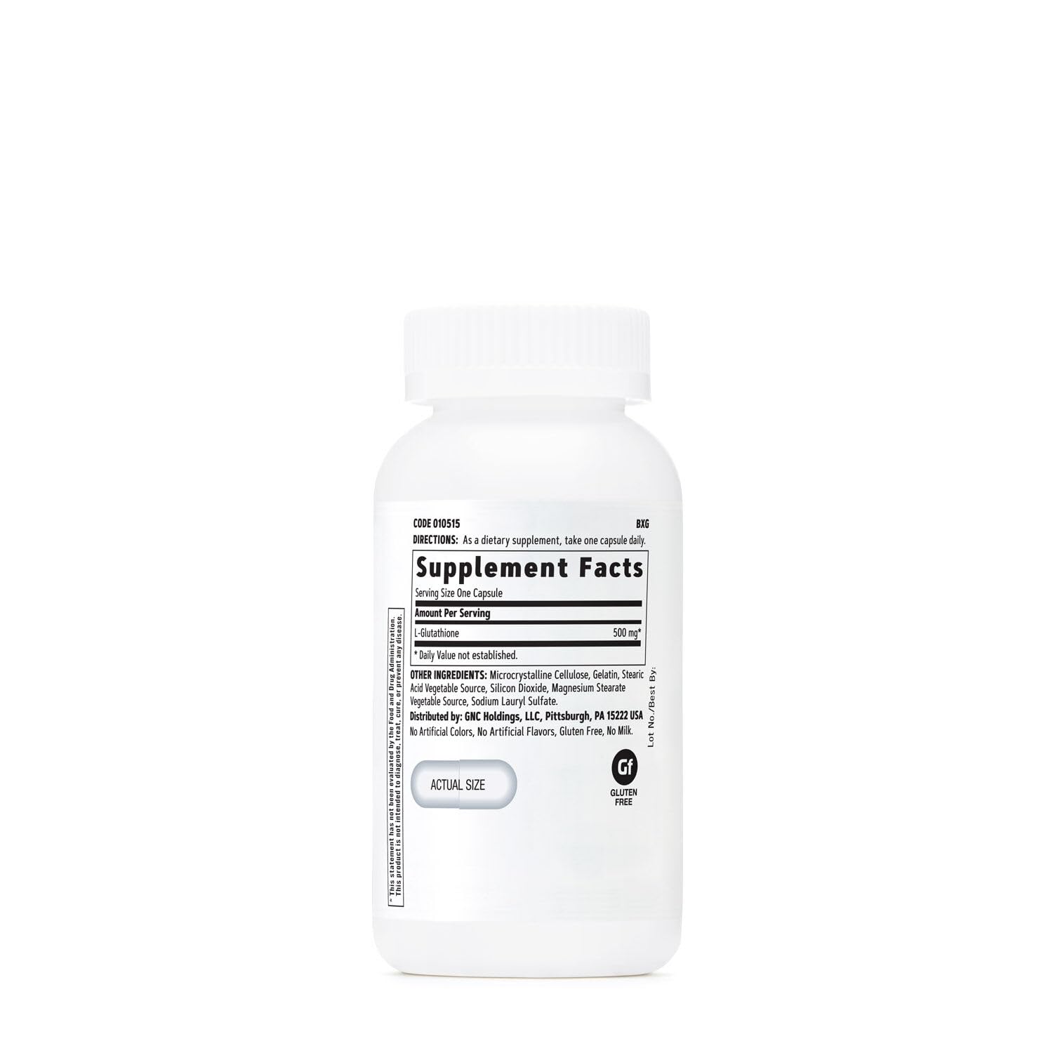 GNC Glutathione 60 capsules ready for daily immune support routine.