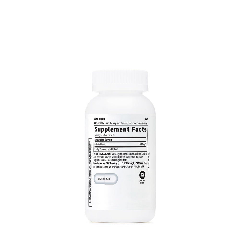 GNC Glutathione 60 capsules ready for daily immune support routine.