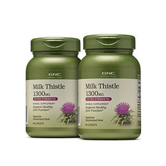 GNC Herbal Plus Milk Thistle bottle for daily liver support.