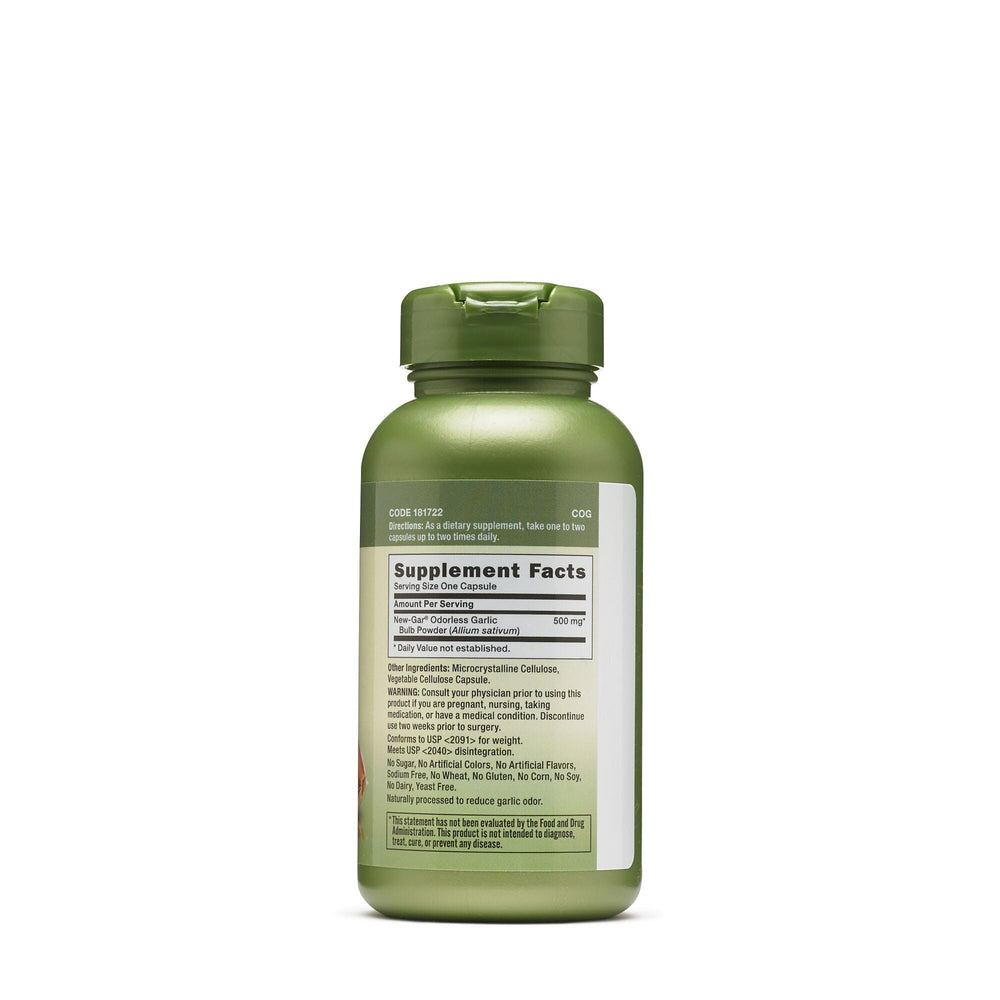GNC Herbal Plus odorless garlic capsules for convenient daily support.
