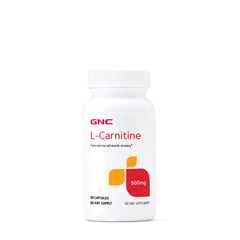 GNC L-Carnitine 500mg bottle front for easy daily use