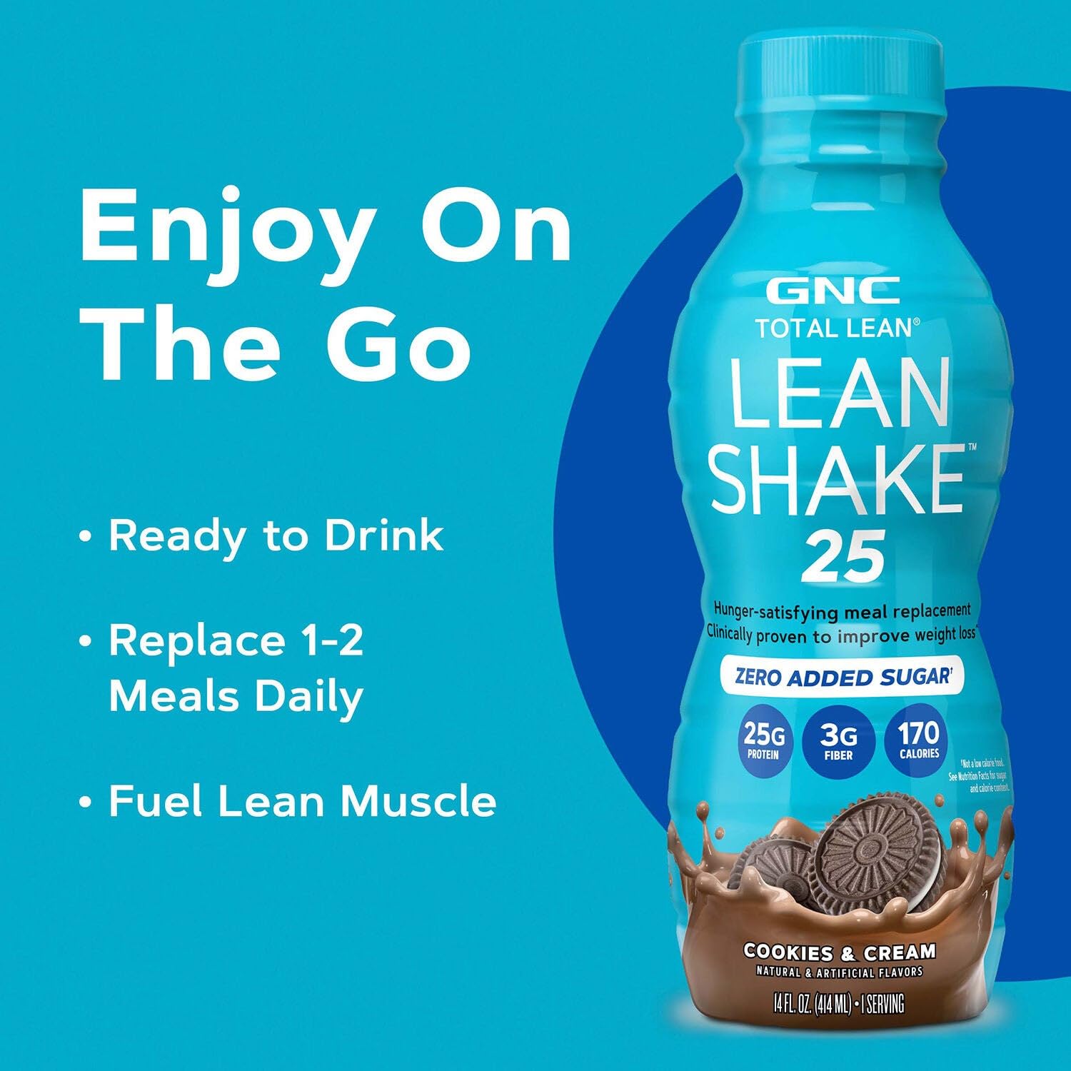 GNC Lean Shake 25 pack of 12, bulk meal replacements for convenience