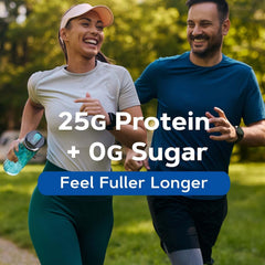 GNC Lean Shake 25 nutrition facts panel highlights 25g protein per serving.