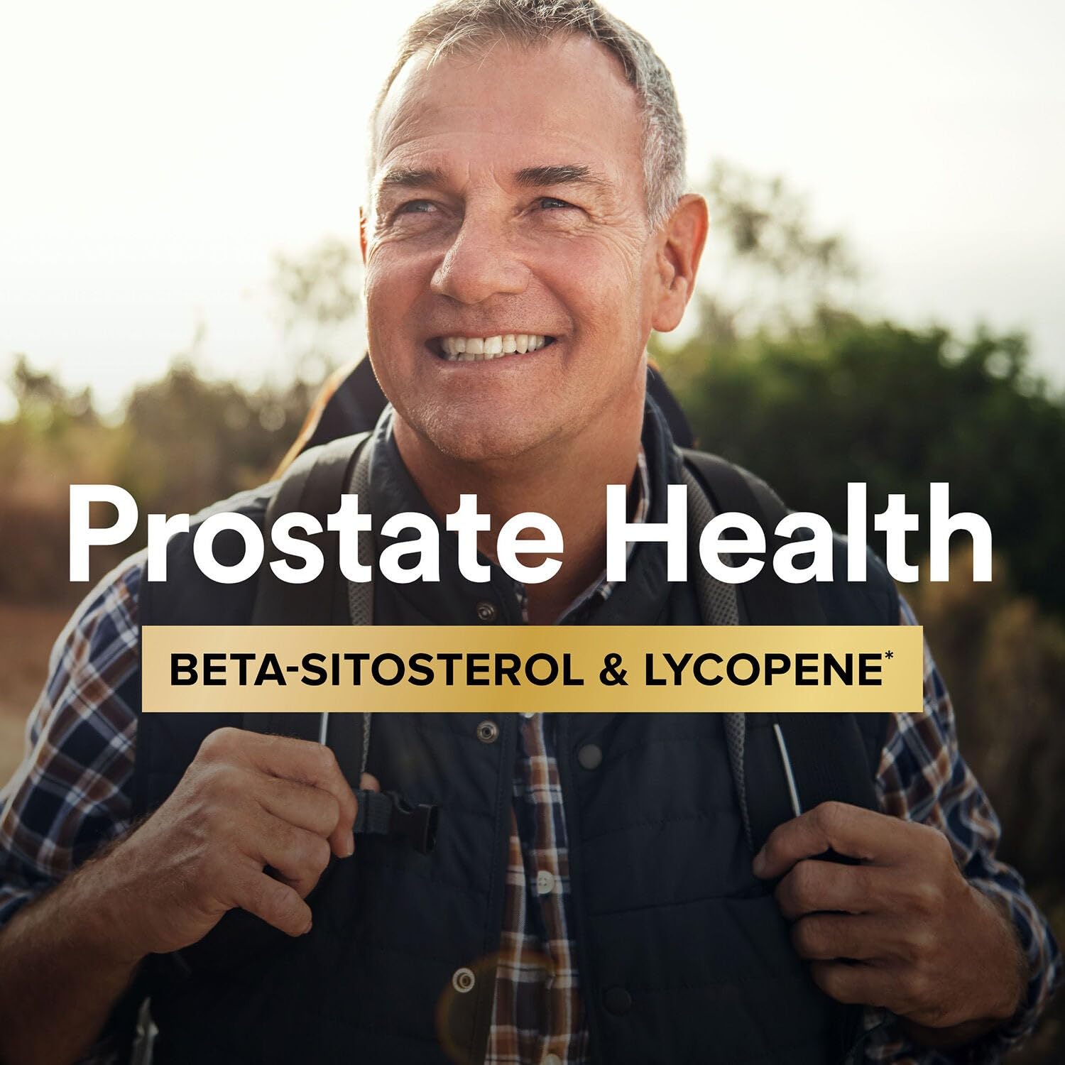 GNC Mega Men beta-sitosterol lycopene visual highlights prostate health ingredients