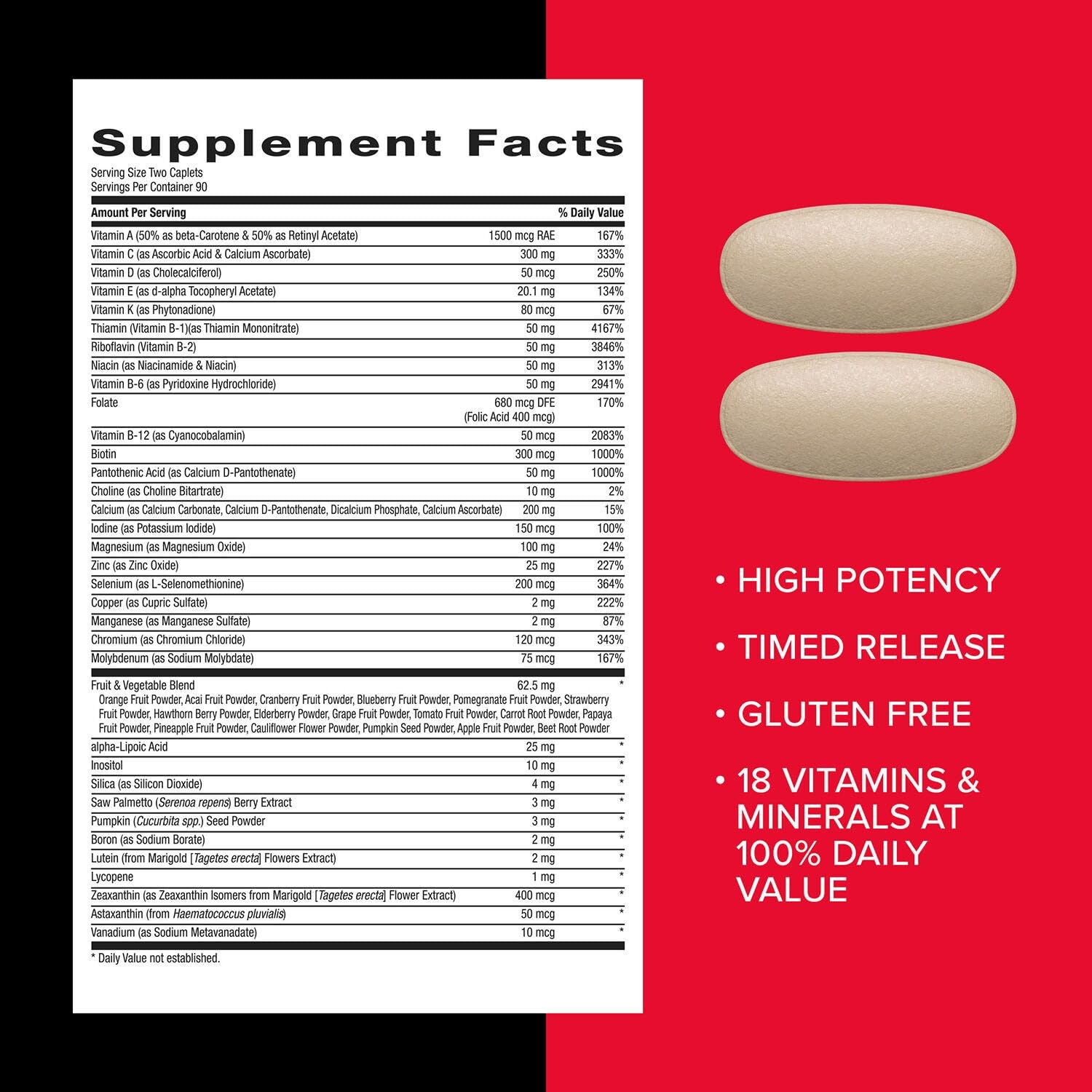 GNC Mega Men Vitapak program option with caplets for convenient daily supplementation.