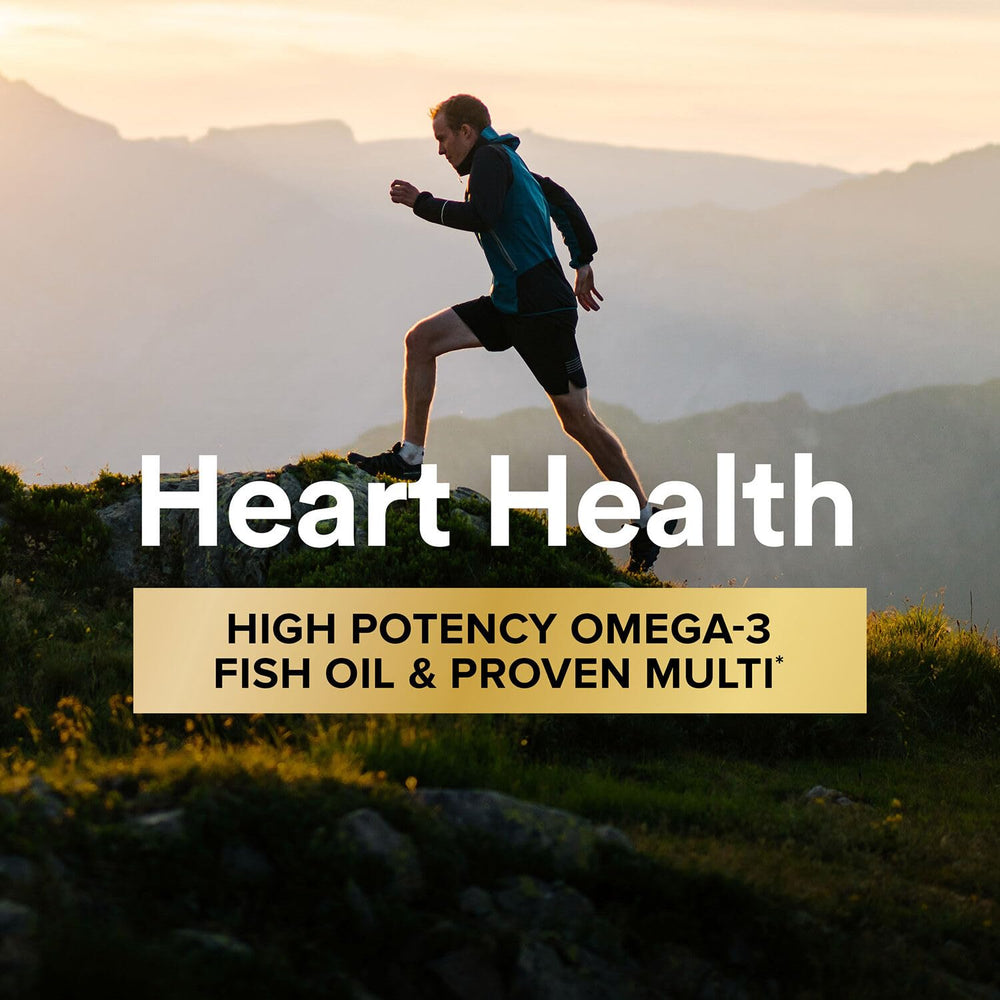 GNC Mega Men Fish Oil Pill provides EPA-rich heart and circulatory support.