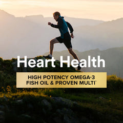 GNC Mega Men Fish Oil Pill provides EPA-rich heart and circulatory support.