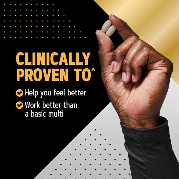 GNC Mega Men Sport gluten-free icon and dairy-free option