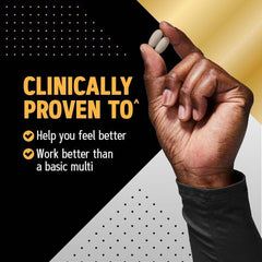 GNC Mega Men Sport gluten-free icon and dairy-free option
