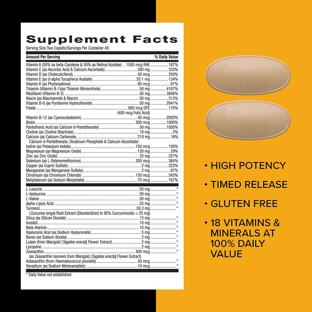 GNC Mega Men Sport packaging shot featuring gluten-free formula