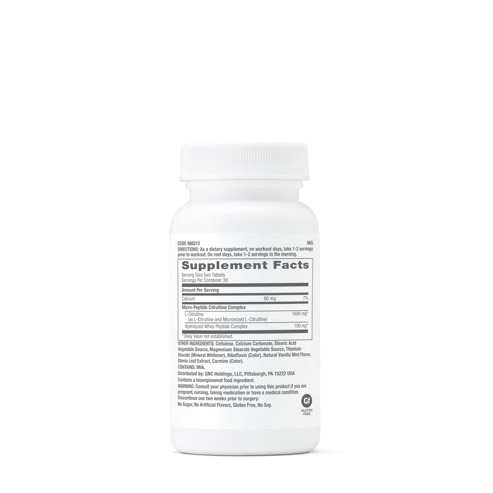 GNC Citrulline Complex packaging shows convenient capsule format for daily use