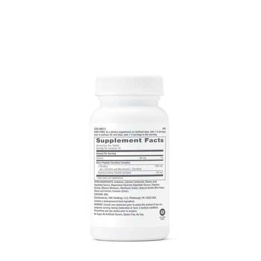 GNC Citrulline Complex packaging shows convenient capsule format for daily use