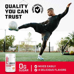 Athlete drinking during training with GNC Essential Amino Complete