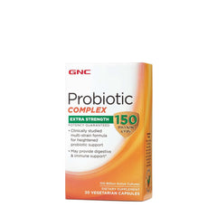 GNC Probiotic Complex Extra Strength 150 Billion CFUs bottle for digestive health