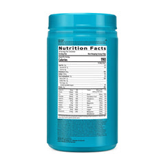 GNC Total Lean powder being poured, chocolate peanut butter flavor offers protein and fiber