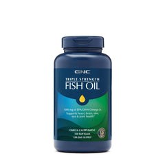 GNC Triple Strength Fish Oil bottle ready for daily omega-3 support