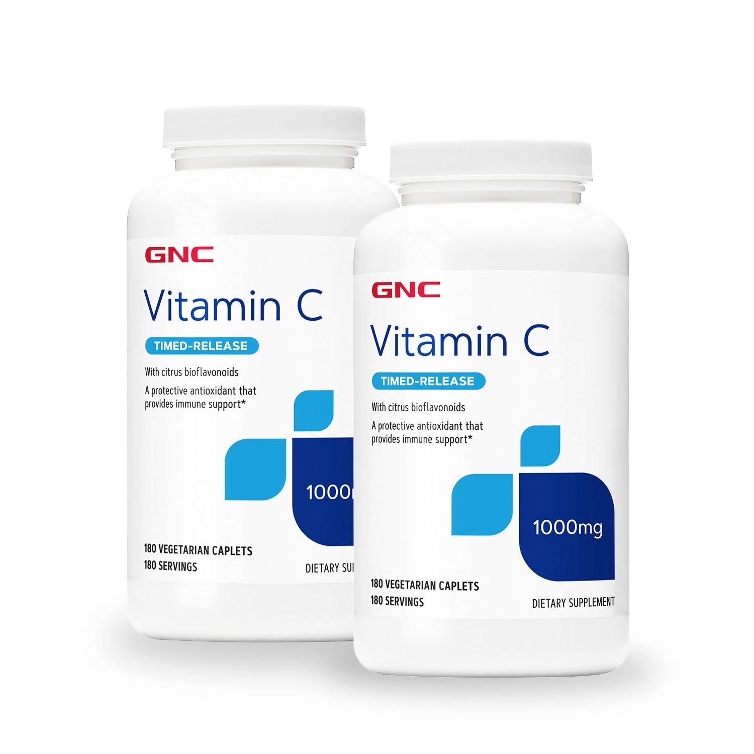 GNC Vitamin C Timed-Release 1000 mg bottle front view for easy daily use