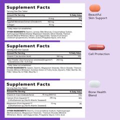 GNC Vitapak-overderm-collagen close-up demonstrates skin-supporting nutrients
