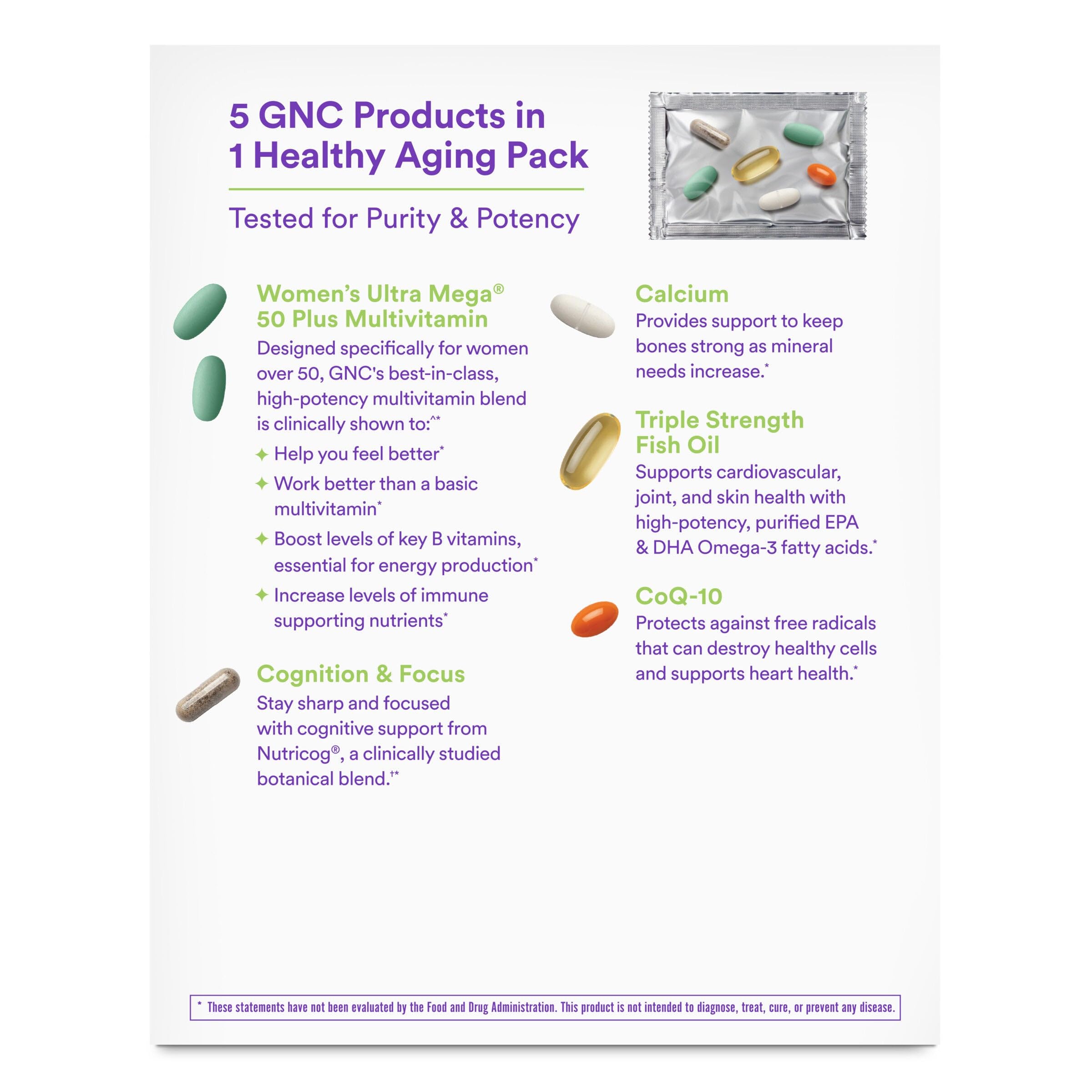 Bone health focus with MBP and calcium in GNC Vitapak